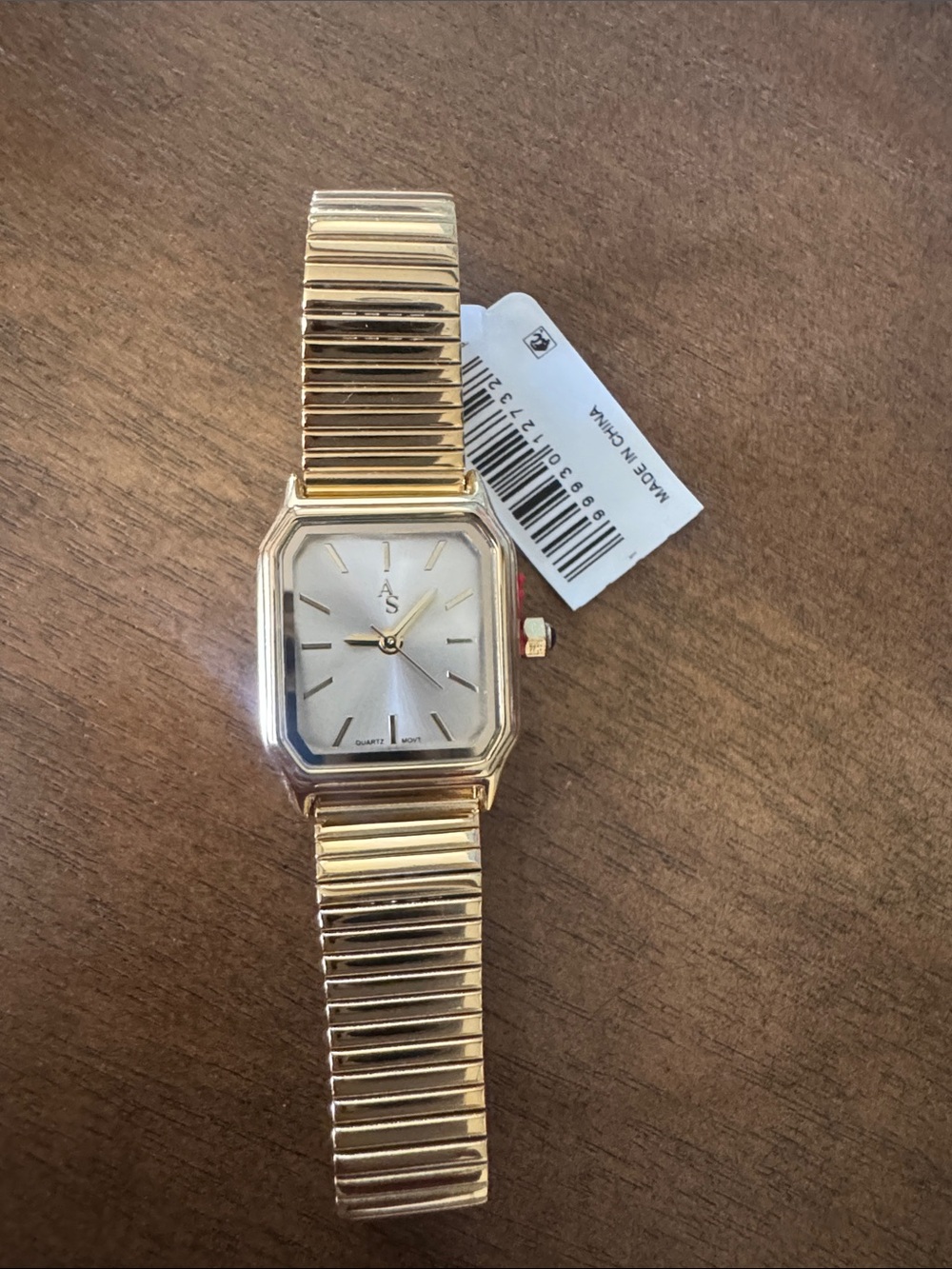 NWOT Altar'd State Gold Tone Rectangular Expansion Band Watch